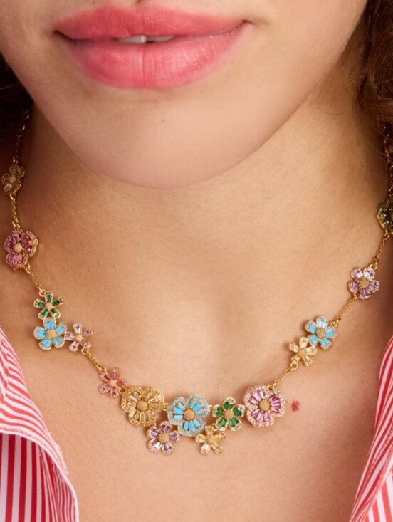 kate spade Jewelry - Kate Spade Fleurette Statement Necklace New